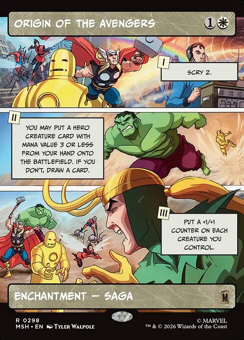 Origin of the Avengers Magic: The Gathering card