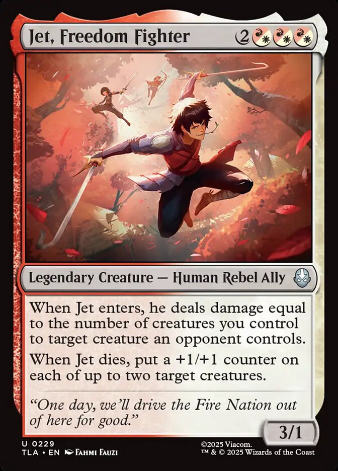 Jet, Freedom Fighter Magic: The Gathering card