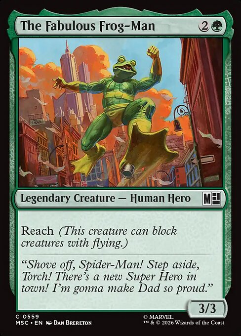 The Fabulous Frog-Man Magic: The Gathering card