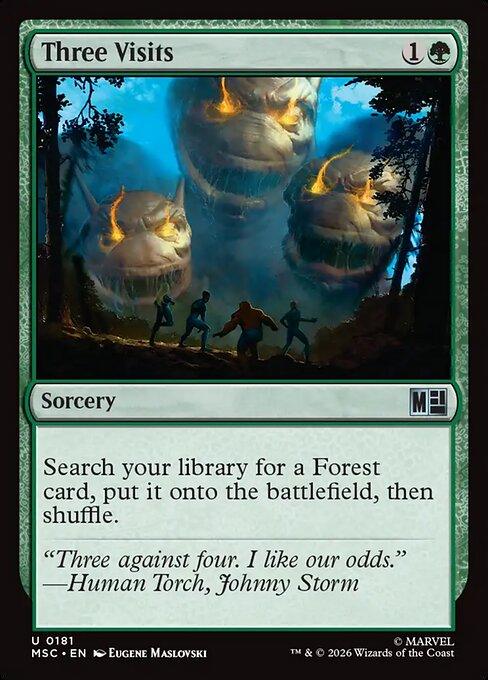 Three Visits Magic: The Gathering card