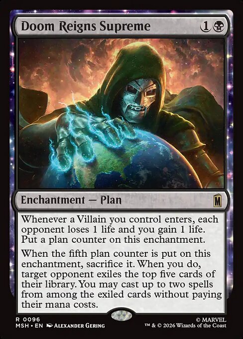 Doom Reigns Supreme Magic: The Gathering card