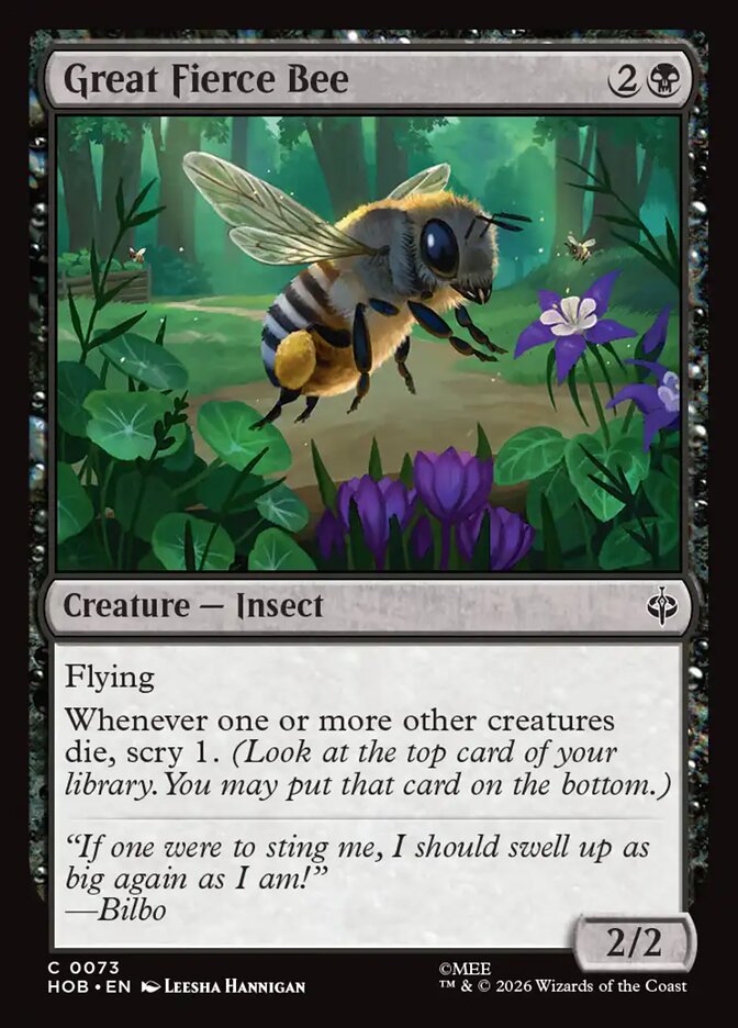 Great Fierce Bee card image