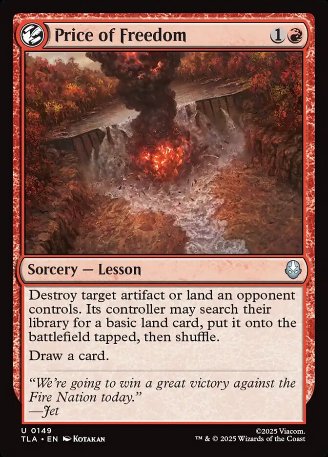 Price of Freedom Magic: The Gathering card