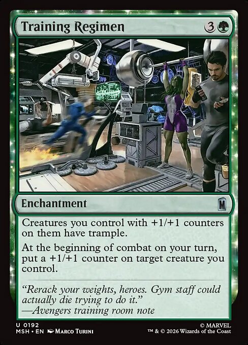 Training Regimen Magic: The Gathering card