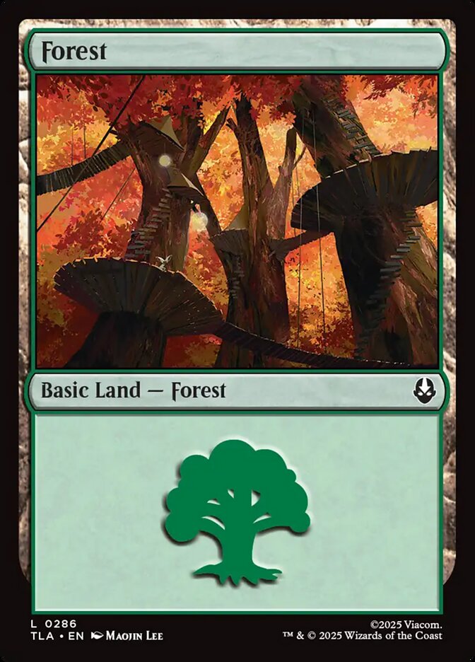 Forest Magic: The Gathering card