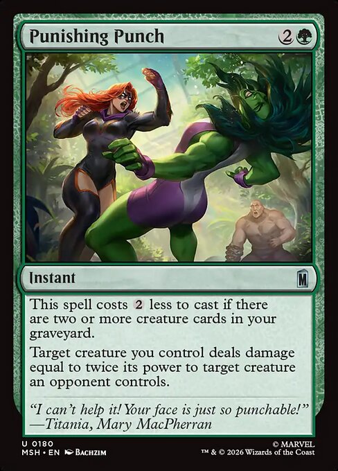 Punishing Punch Magic: The Gathering card