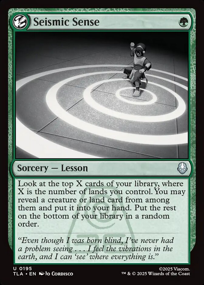 Seismic Sense Magic: The Gathering card