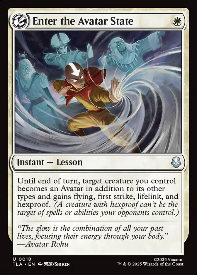 Enter the Avatar State Magic: The Gathering card