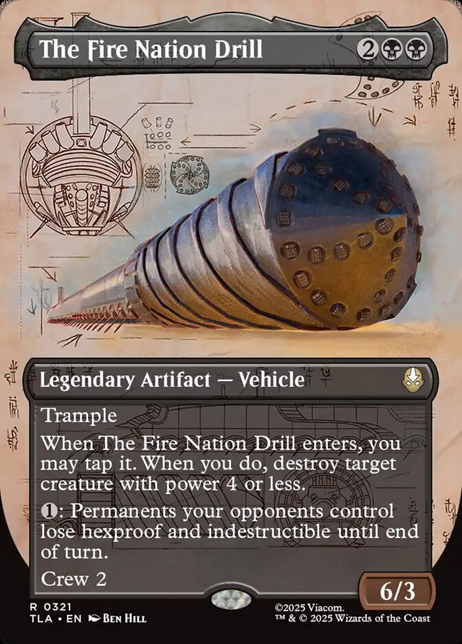 The Fire Nation Drill Magic: The Gathering card