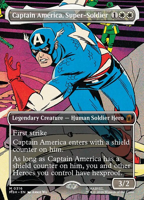 Captain America, Super-Soldier Magic: The Gathering card