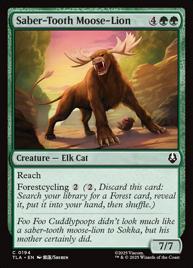 Saber-Tooth Moose-Lion (Avatar: The Last Airbender)