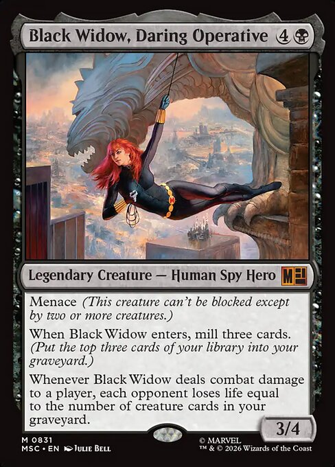 Black Widow, Daring Operative Magic: The Gathering card