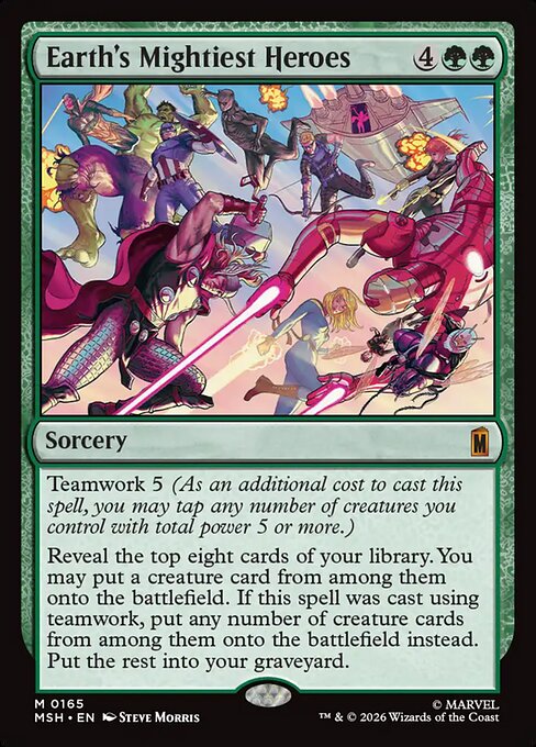 Earth's Mightiest Heroes Magic: The Gathering card