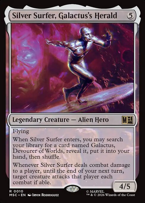 Silver Surfer, Galactus's Herald Magic: The Gathering card