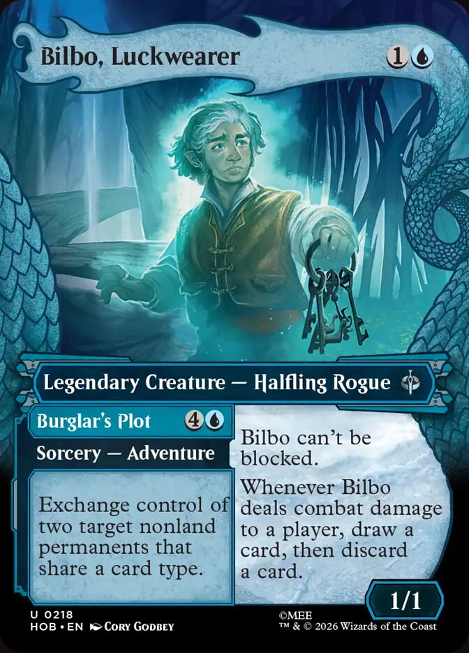 Bilbo, Luckwearer // Burglar's Plot card image