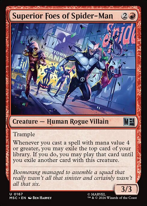 Superior Foes of Spider-Man Magic: The Gathering card