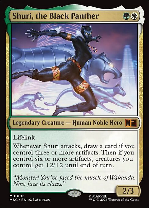 Shuri, the Black Panther Magic: The Gathering card