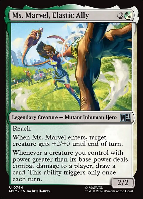 Ms. Marvel, Elastic Ally Magic: The Gathering card