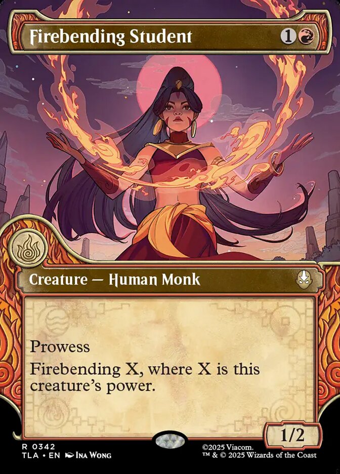 Firebending Student Magic: The Gathering card