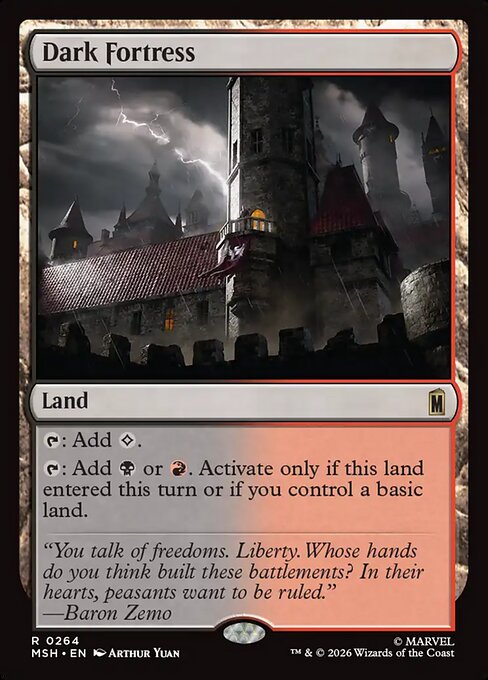 Dark Fortress Magic: The Gathering card