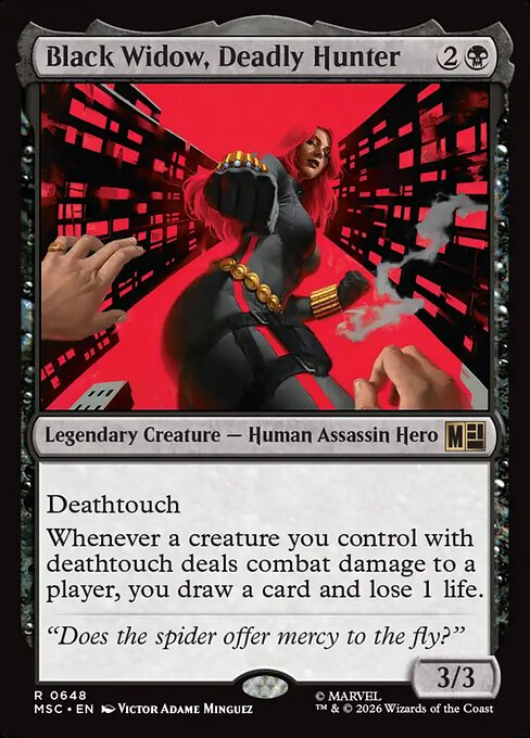 Black Widow, Deadly Hunter Magic: The Gathering card