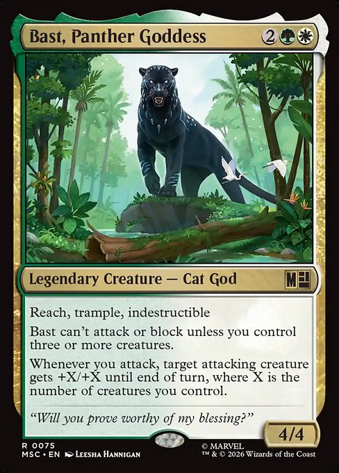 Bast, Panther Goddess Magic: The Gathering card