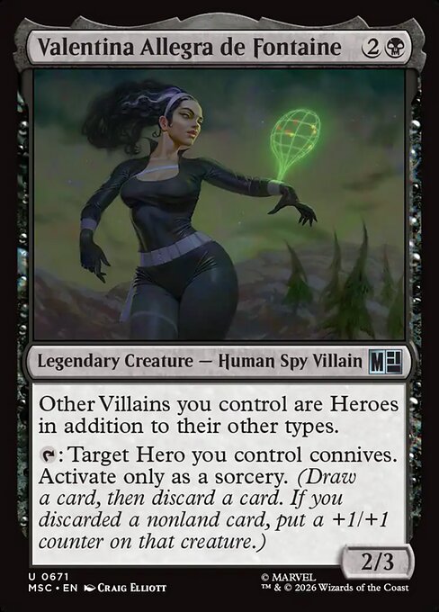 Valentina Allegra de Fontaine Magic: The Gathering card
