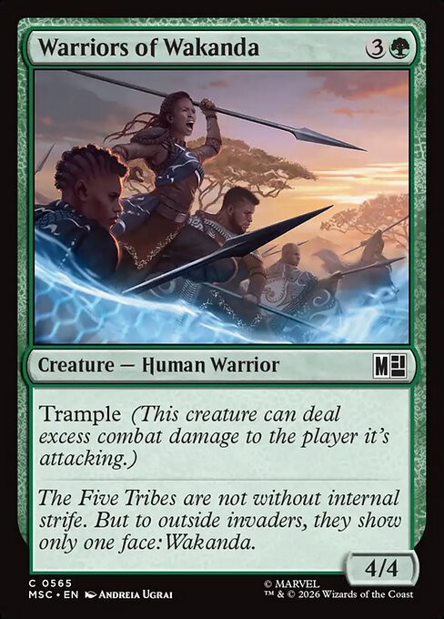 Warriors of Wakanda Magic: The Gathering card