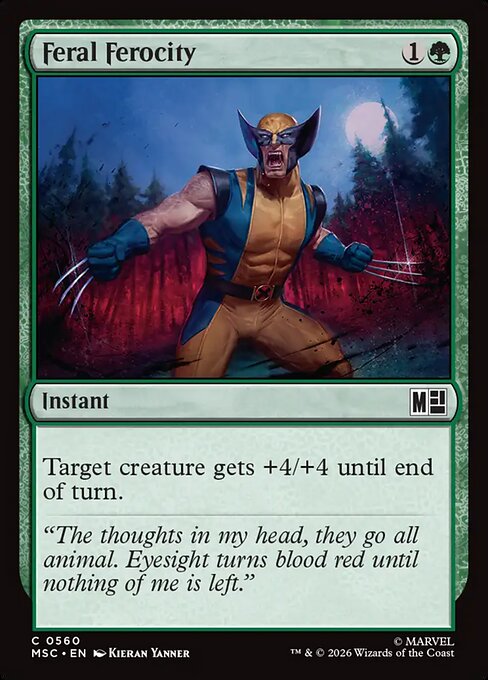 Feral Ferocity Magic: The Gathering card