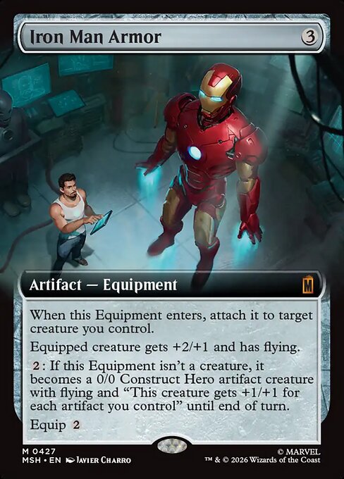 Iron Man Armor Magic: The Gathering card