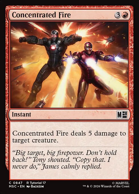 Concentrated Fire Magic: The Gathering card