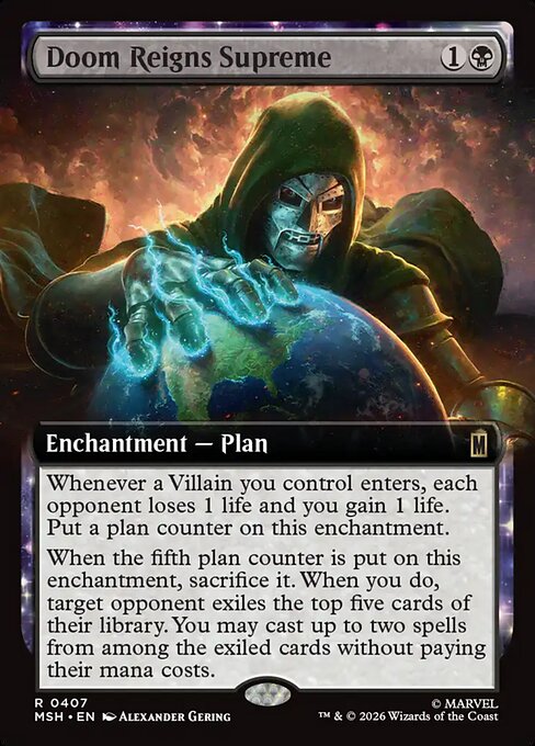 Doom Reigns Supreme Magic: The Gathering card