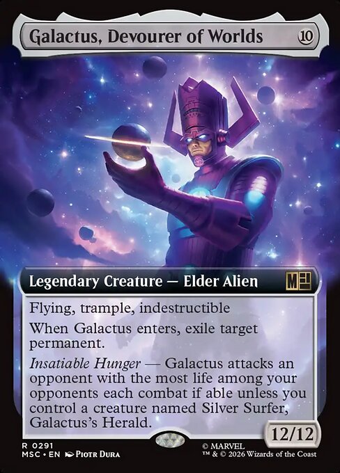 Galactus, Devourer of Worlds Magic: The Gathering card