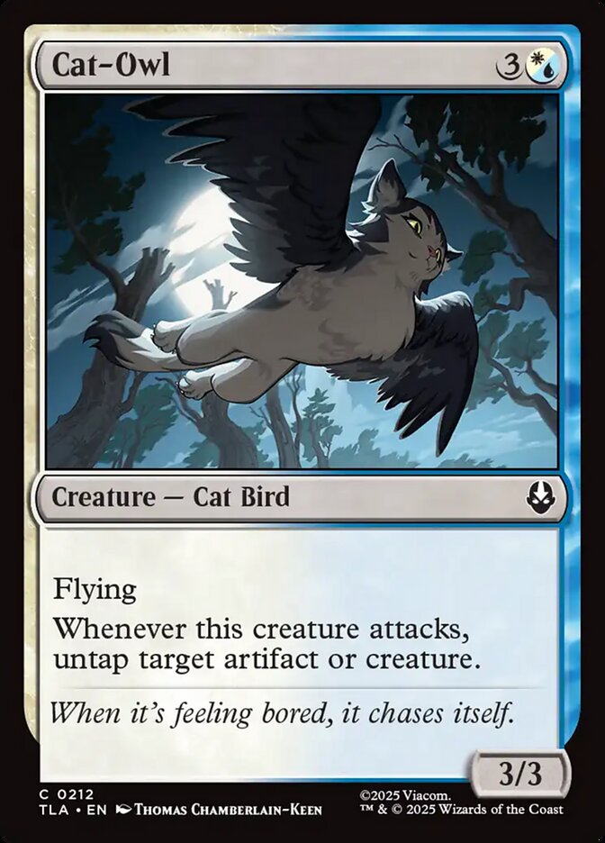 Cat-Owl Magic: The Gathering card