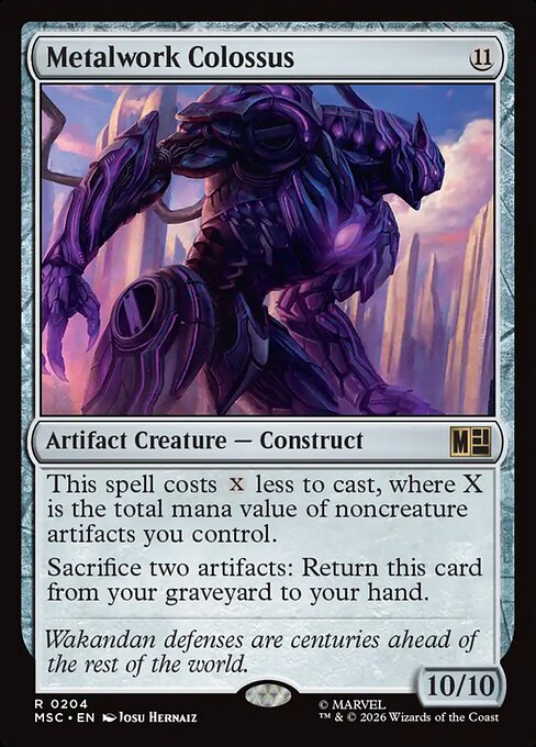 Metalwork Colossus Magic: The Gathering card