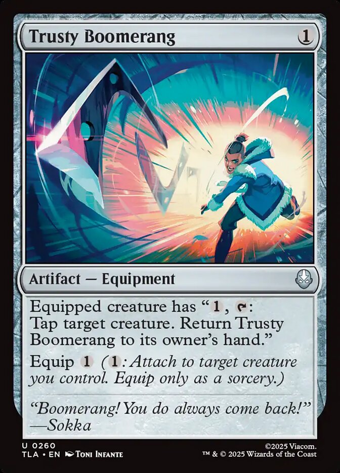 Trusty Boomerang Magic: The Gathering card