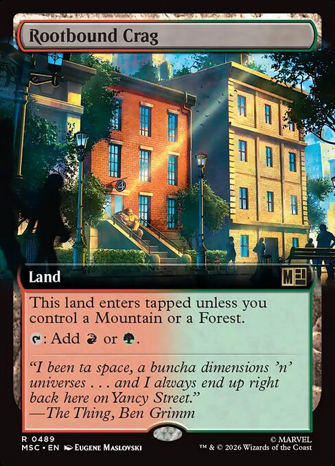 Rootbound Crag Magic: The Gathering card