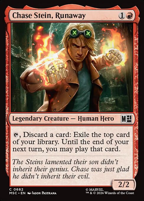 Chase Stein, Runaway Magic: The Gathering card