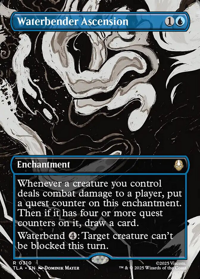 Waterbender Ascension Magic: The Gathering card