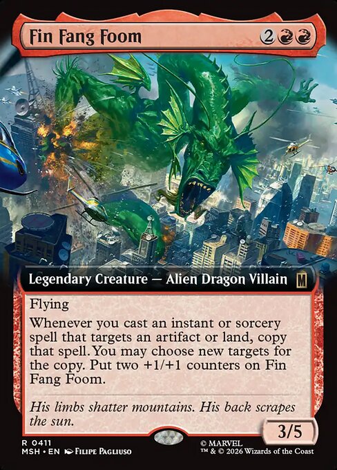 Fin Fang Foom Magic: The Gathering card