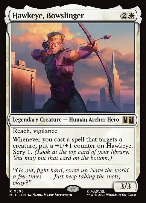 Hawkeye, Bowslinger Magic: The Gathering card