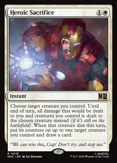 Heroic Sacrifice Magic: The Gathering card