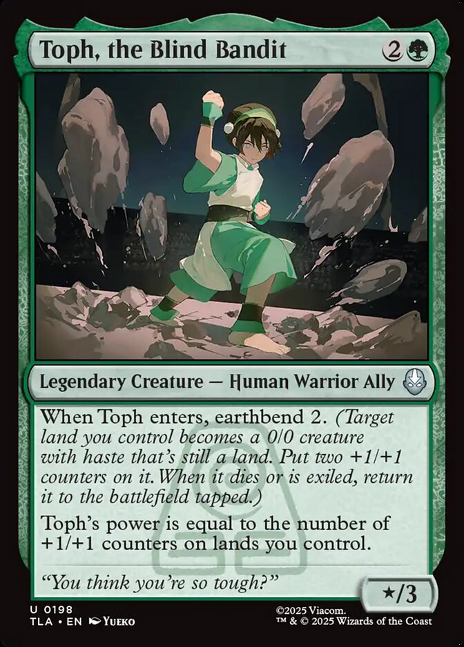 Toph, the Blind Bandit Magic: The Gathering card