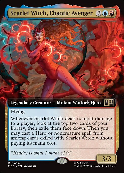 Scarlet Witch, Chaotic Avenger Magic: The Gathering card