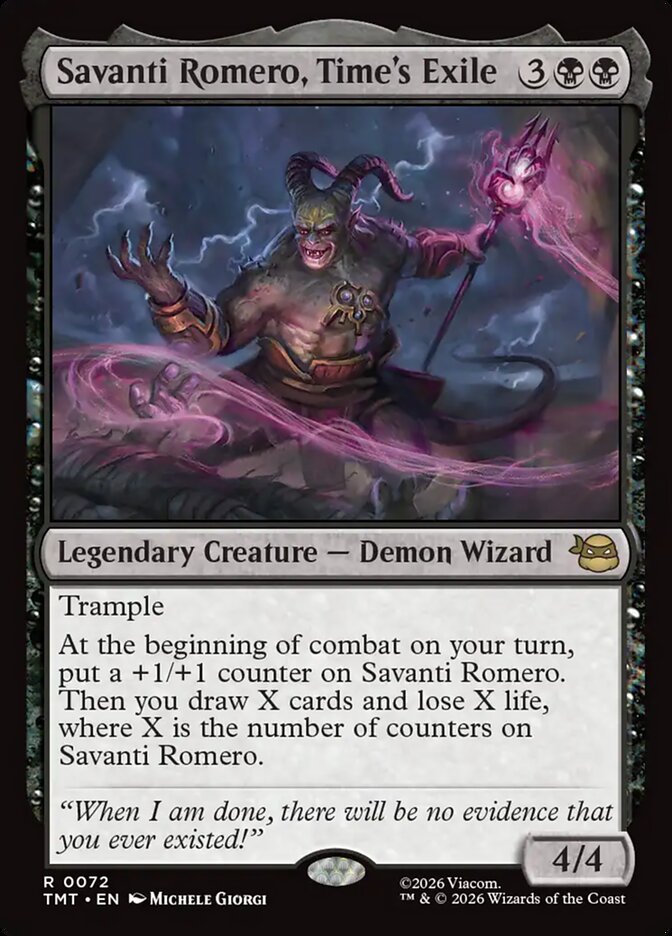 Savanti Romero, Time's Exile card image