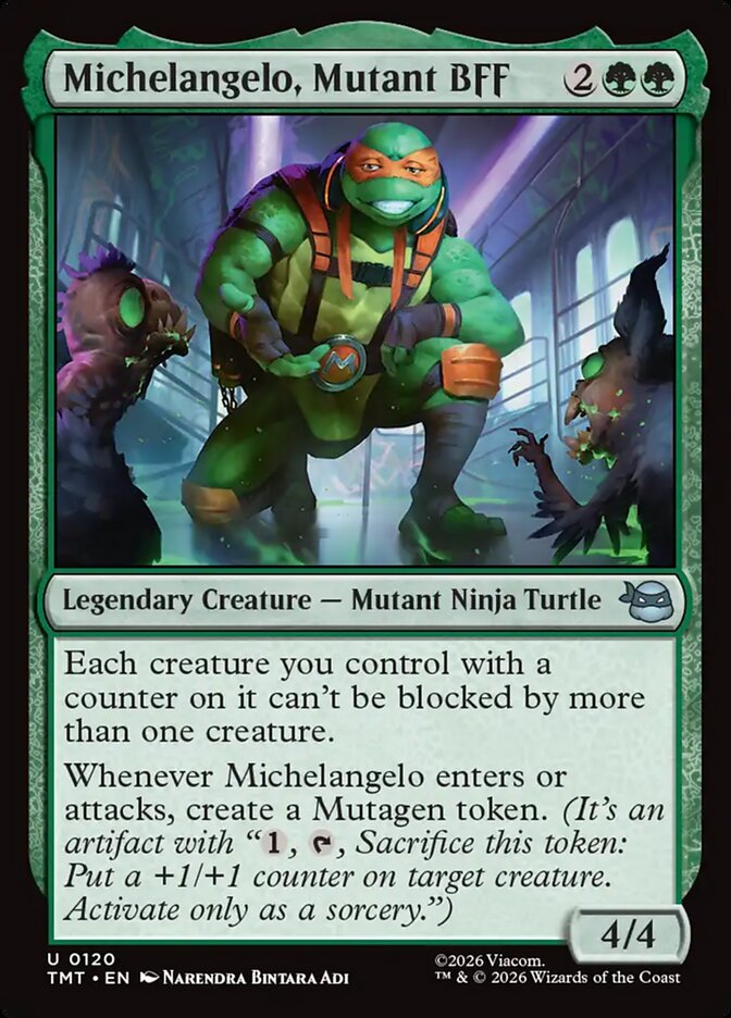 Michelangelo, Mutant BFF card image