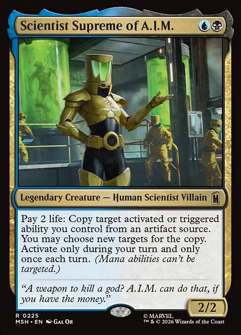 Scientist Supreme of A.I.M. Magic: The Gathering card