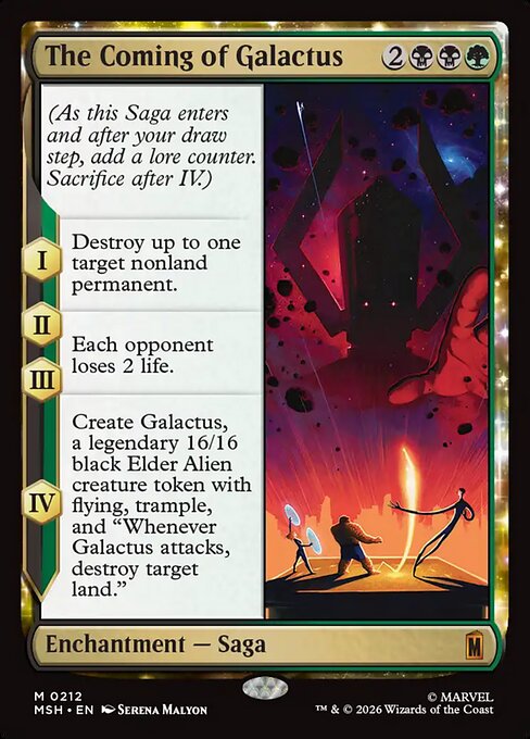 The Coming of Galactus Magic: The Gathering card