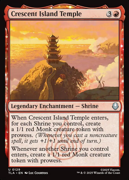 Crescent Island Temple Magic: The Gathering card