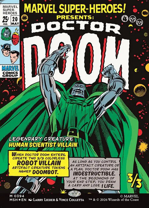 Doctor Doom Magic: The Gathering card